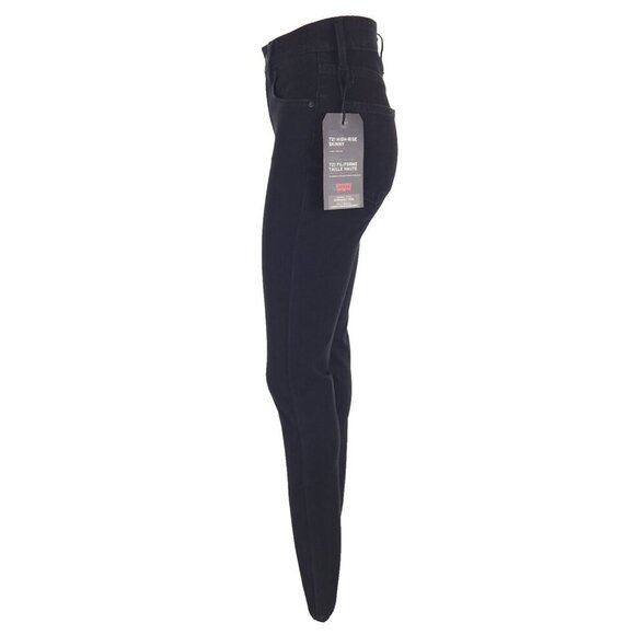 Levi's 721 High Rise Skinny Jeans Size XS 25 x 30 Soft Black $95.50 - Picture 5 of 16